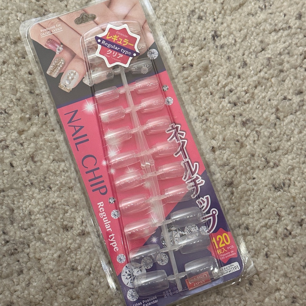 Japanese press-on fake nail set 120 pcs New in box